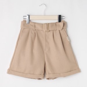 画像2: 30%off LOVEtoxic    ベルトつきフェイクウールショートパンツ　　22；ベージュ (2)