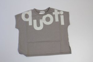 画像1: 40%off 2022春夏　quoti use fith      ベーシックテンジク　ロゴPT　S/SデザインTシャツ　3；グレー (1)