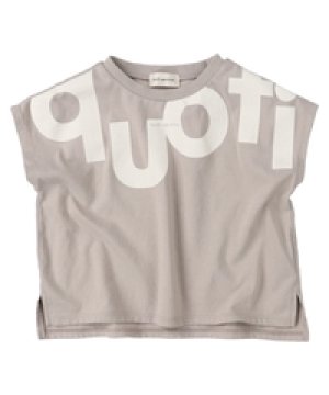 画像4: 40%off 2022春夏　quoti use fith      ベーシックテンジク　ロゴPT　S/SデザインTシャツ　3；グレー (4)