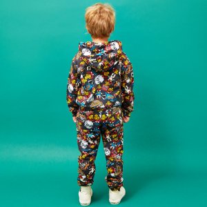 画像6: 30%off Hystericmini　CAPSULE TOY総柄スウェットパンツ　　14：ブラック系 (6)