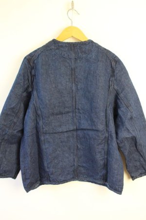 画像3: 40%off YARRA 　　LINEN100シングルデニムジャケット　54；インディゴ (3)