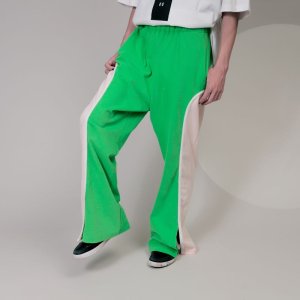 画像6: 30%off UJU(ウジュ)/Geewhiz(ジーウィズ)　PIPING/パンツ　ブラック・グリーン (6)