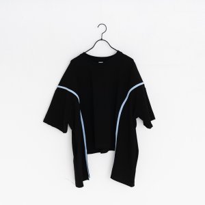 画像2: 30%off UJU(ウジュ)/Geewhiz(ジーウィズ)　PIPING/Tシャツ　ブラック・グリーン (2)