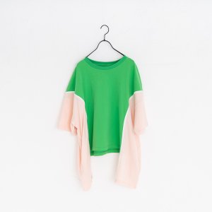 画像6: 30%off UJU(ウジュ)/Geewhiz(ジーウィズ)　PIPING/Tシャツ　ブラック・グリーン (6)