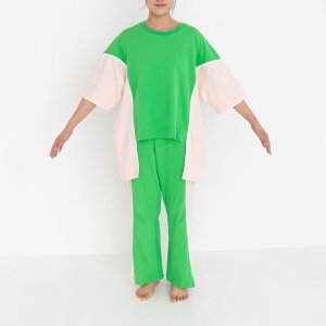 画像10: 30%off UJU(ウジュ)/Geewhiz(ジーウィズ)　PIPING/パンツ　ブラック・グリーン (10)