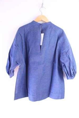 画像3: 40%off  doux blue　doux bleu　5ozシャンブレーブラウス　　50；ブルー (3)