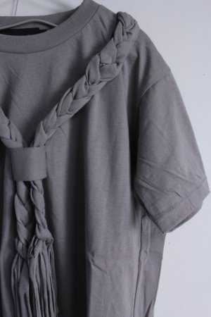 画像2: 50%off nunuforme  三つ編みT　　Darkgray　　 (2)