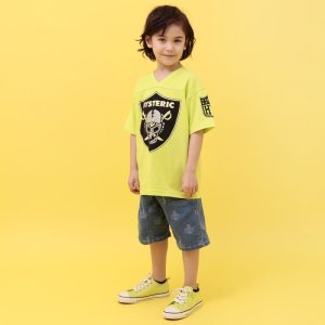 画像5: 30%Hystericmini　MINI FACE ジャガード ハーフパンツ　　45:インディゴ (5)