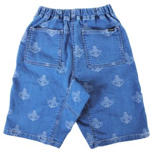 画像2: 30%Hystericmini　MINI FACE ジャガード ハーフパンツ　　45:インディゴ (2)