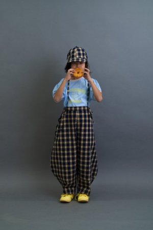 画像1: 30%off　　フランキーグロウ　GRANGE PRINT PIPING TEE 　　SKYBLUE (1)