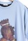 画像2: 40%off　　フランキーグロウ　 POP BEAR DOCKING TEE      GRAY-NAVY*BK CHECK (2)