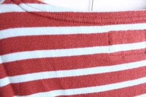 画像4: 50%off  DENIM DUNGAREE　　ボーダー天竺　　TEE　5；赤 (4)