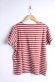 画像3: 40%off  DENIM DUNGAREE　　ボーダー天竺　　TEE　5；赤 (3)