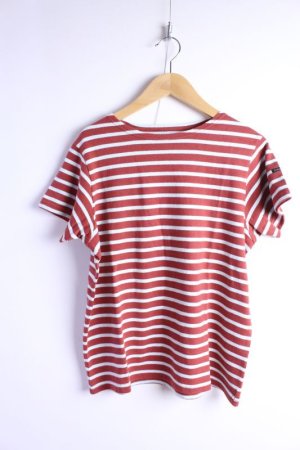 画像1: 40%off  DENIM DUNGAREE　　ボーダー天竺　　TEE　5；赤 (1)