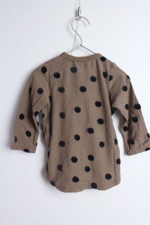 画像3: 40%off 2022秋冬　 FITH 　ドットカットベロアJQ　L/S　Tシャツ　7；茶 (3)