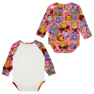 画像2: 30%OFFMY FIRST HYSTERIC　　OVER THE RAINBOW 2P ロンパースセット　29；ピンク系 (2)