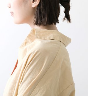 画像5: 30%off  Veritecoeur　クレープコットンシャツ BEIGE (5)