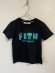 画像1: 40%off　FITH	 テンジク　アニマルロゴ　TEE  2:黒 (1)
