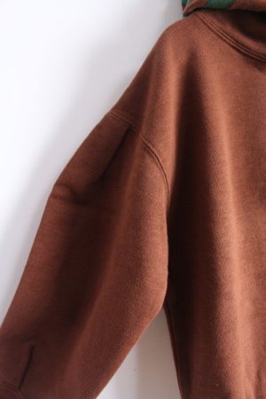 画像3: 50%off 2022秋冬GTH  	ウラケ　リボン　パーカー　7；茶　　サイズ；130 (3)