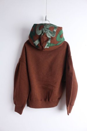 画像4: 50%off 2022秋冬GTH  	ウラケ　リボン　パーカー　7；茶　　サイズ；130 (4)