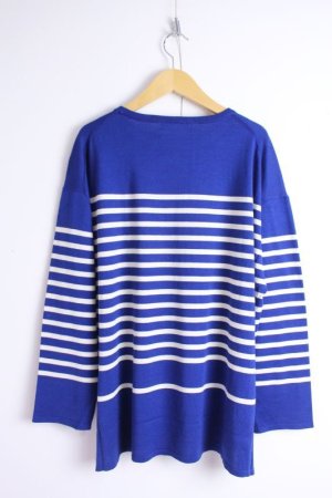 画像4: Paradis　　シルケコットン　ワイドプルオーバー　　790；BLUE系　サイズ；38 (4)