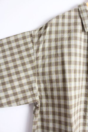 画像4: 30%off  NATURAL LAUNDRY　ブランケットチェック（やや薄手）ラフカラープルオーバー　633；ベージュCK　サイズ；2 (4)