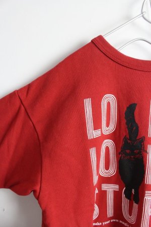 画像2: 40%off  GC　	  ウラケ CAT ロングスウェット　5；赤 (2)