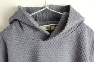 画像3: 40%off 2022秋冬　FITH	  ポコポコインレイ L/S フードスウェット　14；ブルー (3)