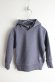 画像1: 40%off 2022秋冬　FITH	  ポコポコインレイ L/S フードスウェット　14；ブルー (1)