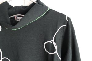 画像2:  50%off   フランキーグロウ BEAR HIGH-NECK L/S TEE   カラー;BLACK  サイズ;LL(140-150) (2)