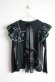画像3: 　40%off  フランキーグロウ　BEAR DOUBLE FRILL LAYERED TEE   カラー；BLACK (3)