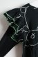 画像2: 　40%off  フランキーグロウ　BEAR DOUBLE FRILL LAYERED TEE   カラー；BLACK (2)