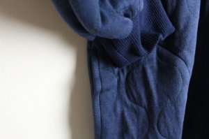 画像4: 30%off LILOU+LILY MILITARY LINER QUILTING    ネイビー (4)