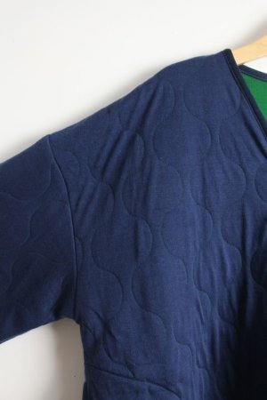 画像3: 30%off LILOU+LILY MILITARY LINER QUILTING    ネイビー (3)