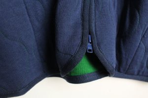 画像5: 30%off LILOU+LILY MILITARY LINER QUILTING    ネイビー (5)