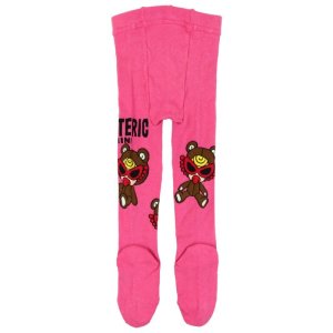 画像2: Hystericmini      TEDDY MINI ジャガード タイツ　　25；ピンク (2)