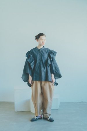 画像4: 50%off   nunuforme 　新型マントブラウス Indigo (4)