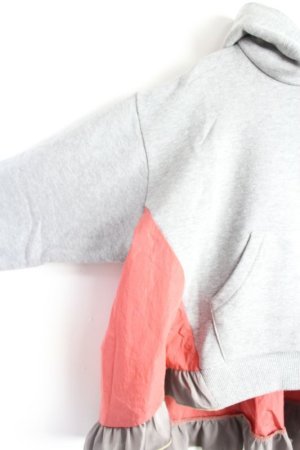 画像3: 50%off   nunuforme  ミックスフリルパーカー Gray (3)