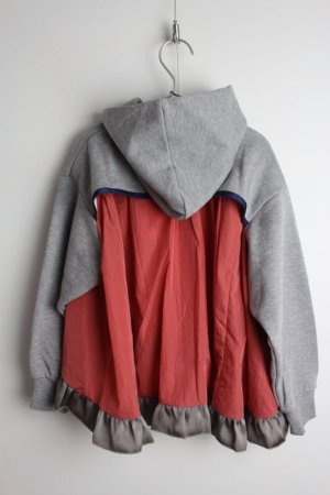画像5: 50%off   nunuforme  ミックスフリルパーカー Gray (5)