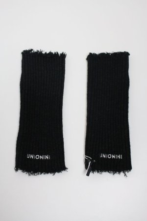 画像1: 30%off UNIONINI　　knit arm warmer　　BLACK　サイズ；Ｍ (1)