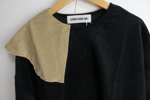 画像2: 40%off UNIONINI　　couduroy blouse  BLACK　　サイズ；M(165) (2)