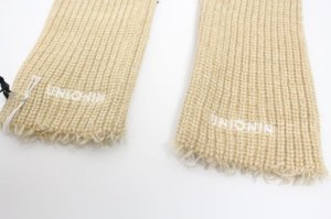 画像2: 40%off UNIONINI　　knit arm warmer　　BROWN 　サイズ；Ｍ (2)
