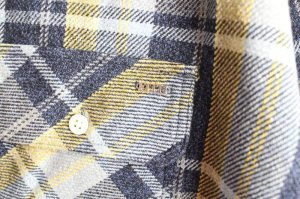 画像3: 40%off 2022秋冬　FITH　コットンヨリモクチェックL/S　シャツ　4；紺　 (3)