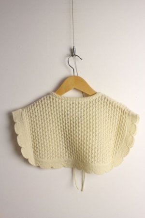 画像3:  50%off   フランキーグロウ SCALLOP DETACHABLE KNIT COLLAR  カラー;IVORY サイズ;WOMEN F (3)