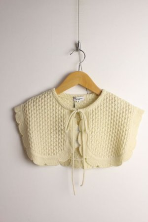 画像1: 　40%off  フランキーグロウ　SCALLOP DETACHABLE KNIT COLLAR 　カラー；IVORY　サイズ；WOMEN F (1)