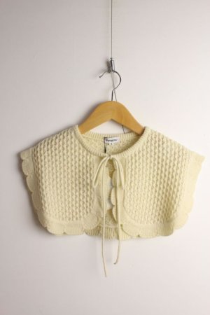 画像1: 　30%off  フランキーグロウ　SCALLOP DETACHABLE KNIT COLLAR 　カラー；IVORY　サイズ；WOMEN F (1)