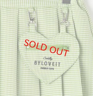 画像2: 30%off by LOVEiT  ハートポシェットつきスカパン 　31；茶 (2)