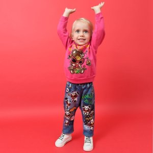 画像5: 30%Hystericmini     MY FIRST HYSTERIC　HONEY TEDDY 裏毛 トレーナー　26；マゼンタ (5)