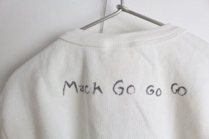 画像4: 50%off  DENIMDUNGAREE  ウラケ マッハ GOGOGO スウェット 1;白  (4)