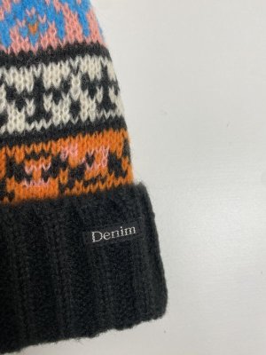 画像2: 50%off  DENIMDUNGAREE　 フォーク　ニット　CAP　　2；黒　　サイズ；S (2)